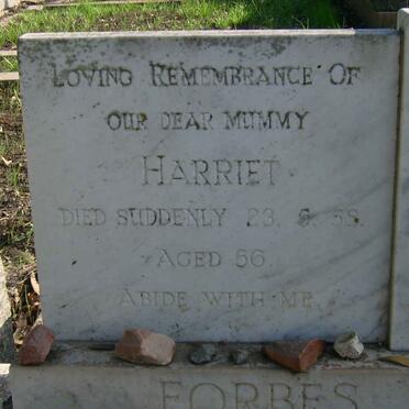 FORBES Harriet -1958