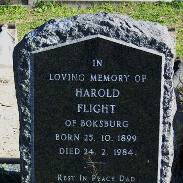 FLIGHT Harold 1899-1984
