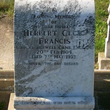FRANCIS Herbert Cecil 1904-1933