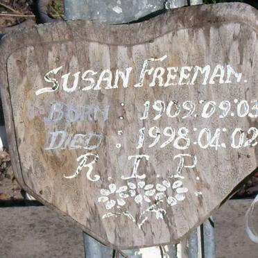 FREEMAN  Susan 1909-1998