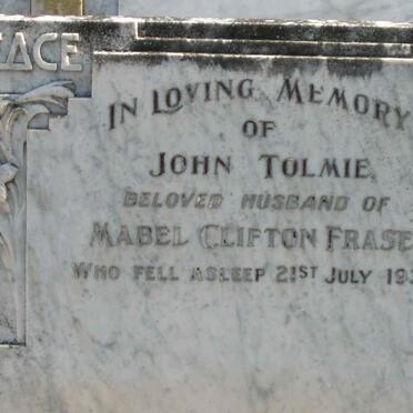 FRASER John Tolmie -1938