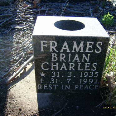 FRAMES Brian Charles 1935-1992