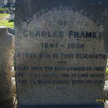 FRAMES Charles 1861-1934