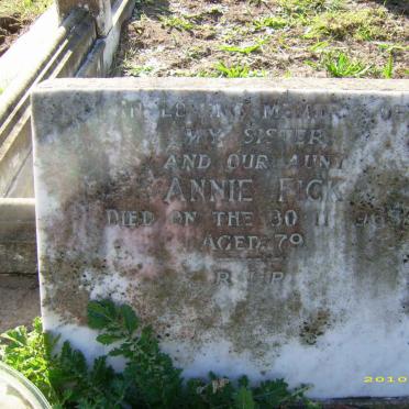 FICK Annie -1963