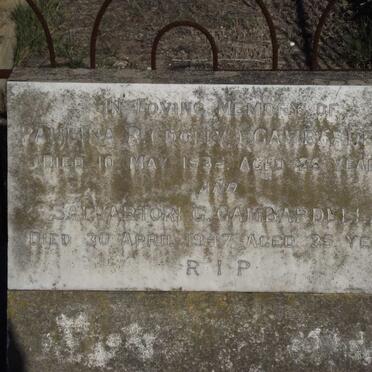 GAMBARDELLA Salvartori G. -1947 &amp; Paulina R. -193?