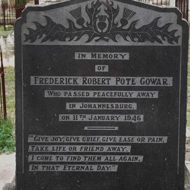 GOWAR Frederick Robert Pote -1946