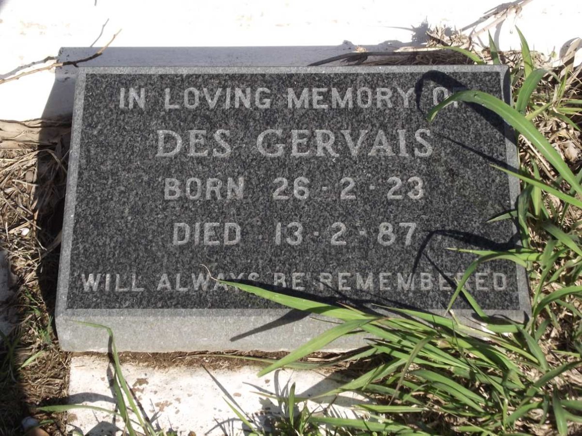 GERVAIS Des 1923-1987