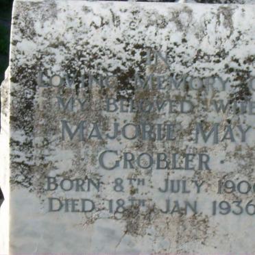 GROBLER Marjorie May 1906-1936