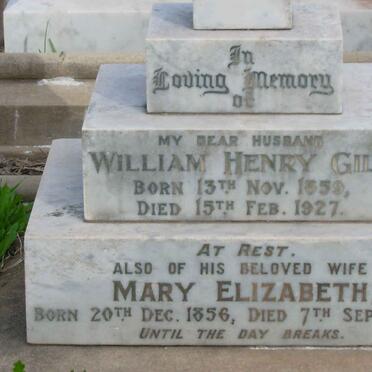 GILL William Henry 1859-1927 &amp; Mary Elizabeth 1856-1927