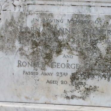 GILBERT Ronald George -1935 :: GILBERT Lorna Anne -1948