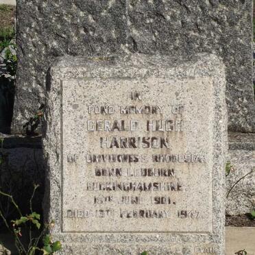 HARRISON Gerald Hugh 1901-1947