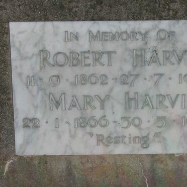 HARVIE Robert 1862-1928 &amp; Mary 1866-1932