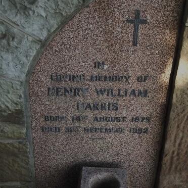 HARRIS Henry William 1875-1952