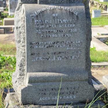 HARVEY Ralph -1931 &amp; Jessie J. -1940