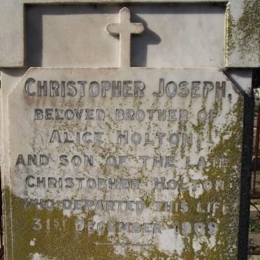 HOLTON Christopher Joseph -1909