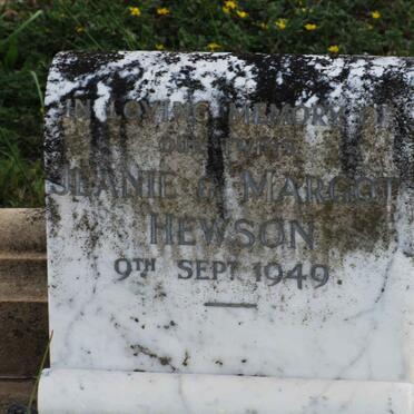 HEWSON Jeanie -1949 :: HEWSON Margaret -1949 