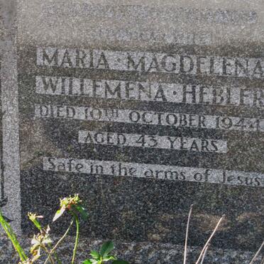 HEBLER Maria Magdelena Willemena -1944