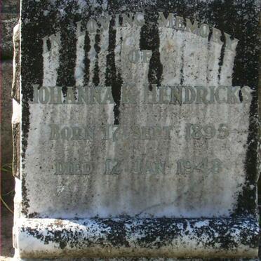 HENDRICKS Johanna K. 1895-1948