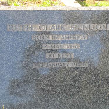 HENDON Ruth Clark 1896-1948