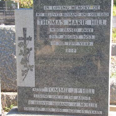 HILL Thomas Marie -1953 :: HILL Tommie J.P. -1956