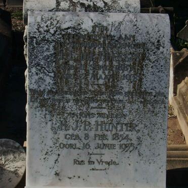 HUNTER H.J.P. 1854-1935 :: DU  PLESSIS J.L. 1883-1938