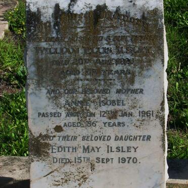 ILSLEY William Ellis -1929 &amp; Annie Isobel -1961 :: ISLEY Edith May -1970