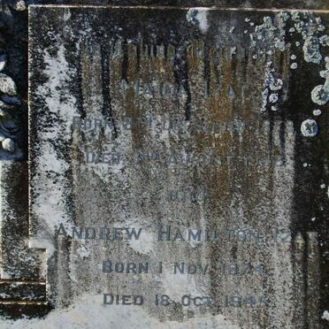 IZAT Andrew Hamilton 1874-1945 &amp; Maida 1879-1942