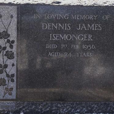 ISEMONGER Dennis James -1956