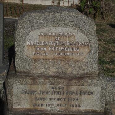 INNES Harry John, Rose 1874-1925 &amp; Marguerite FRIELINGHAUS -1921