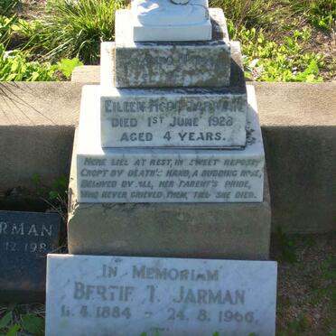 JARMAN Bertie T. 1884-1966 :: JARMAN Eileen Hope -1928