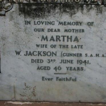 JACKSON Martha -1941