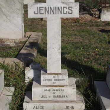 JENNINGS John 1893-1963 &amp;  Alice 1898-1961