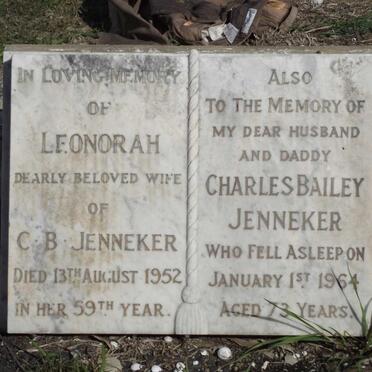 JENNEKER Charles Bailey -1964 &amp;  Leonorah -1952