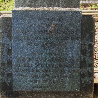 JENKINS Alfred William -1958 &amp; Mary Louisa -1955