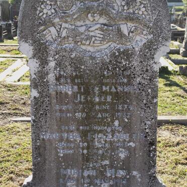 JENNER Robert Emmanuel 1874-1932 :: JENNER Martha Elizabeth 1915-1918 :: JENNER Miriam May 1913-1933