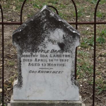 LANGTON Dorothy Ida  -1897