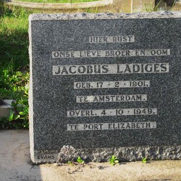 LADIGES Jacobus 1901-1949