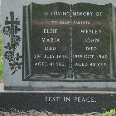 LAUGHTON Wesley John -1940 &amp; Elsie Maria -1948 