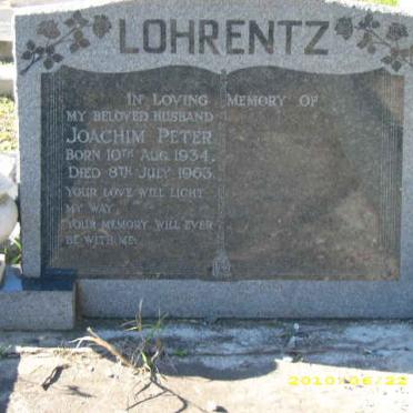 LOHRENTZ Joachim Peter 1934-1963