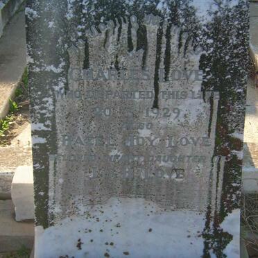 LOVE Charles -1929 :: LOVE Hazel Joy