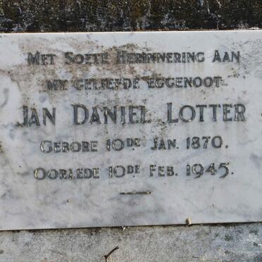 LOTTER Jan Daniel 1870-1945