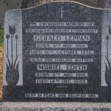 LEPPAN Gerald 1914-1952 &amp; Muriel Edith 1919-1952 :: LEPPAN Dennis Louie -1969 