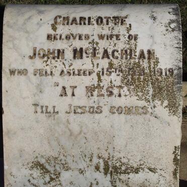 MCLACHLAN John -1919