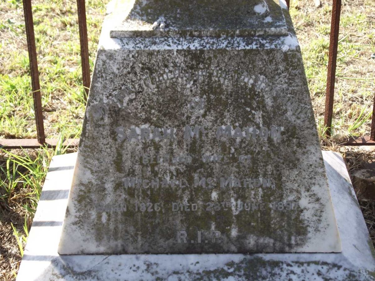 MCMAHON Sarah 1826-1897