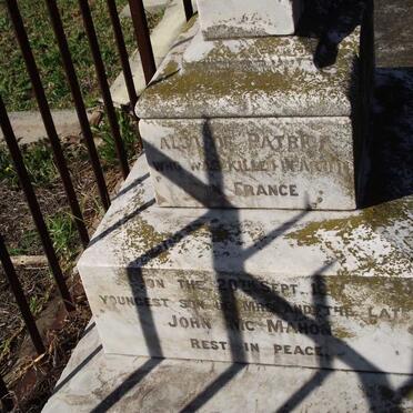 MCMAHON Patrick -1917