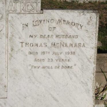 MCNAMARA Thomas -1938