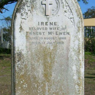 McEWAN Irene 1888-1916