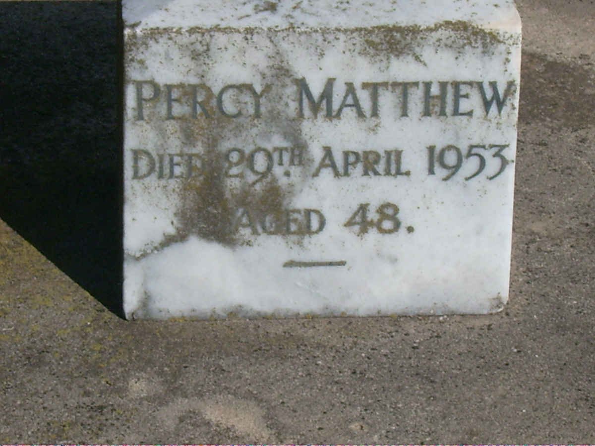 MATTHEW Percy -1953