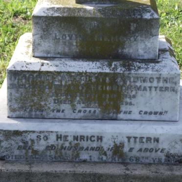 MATTERN Heinrich -1901 &amp; Marrie Auguste 1828-1895