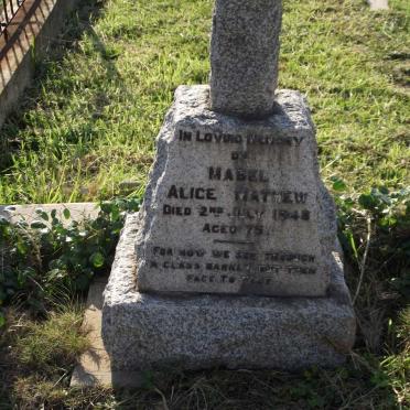 MATHEW Mabel Alice -1948